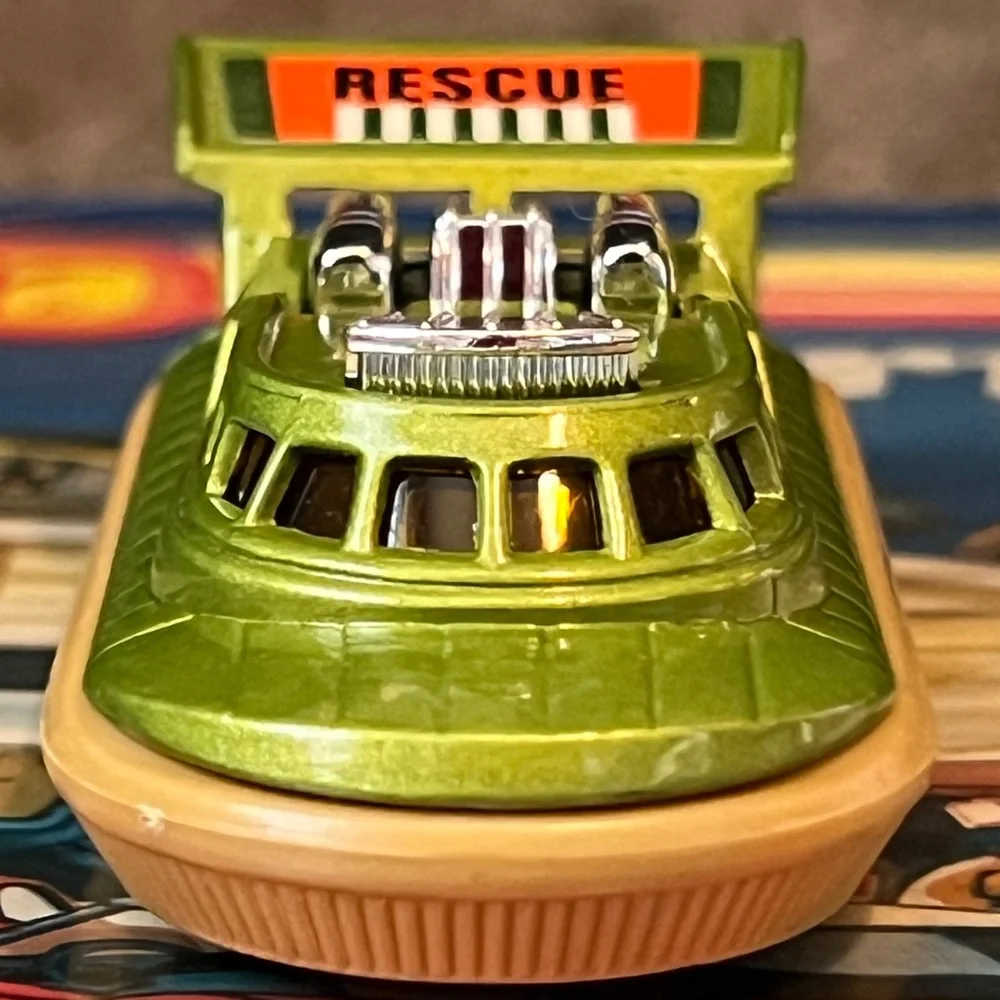 Vintage Matchbox Superfast 1972 No. 72 Hovercraft Green Lesney England Rescue